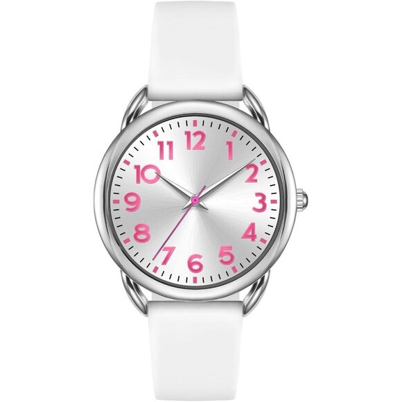 Jewelry - Watch for Women Numeral Dial Easy to Read Silicone Strap Fit for All Wrist Water